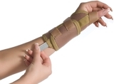 Бандаж на лучезапястный сустав MedTextile, с фиксацией пальца, р.L/XL, бежевый - Pampik - 3