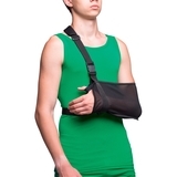 Бандаж для руки MedTextile, поддерживающий с фиксацией, р.S, черный - Pampik