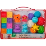 Сенсорний набір Infantino М'яки, кубики та тварини (310231) - Pampik