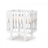 Комплект люльки (2 нерухомі решітки + підматрацник + елементи маятника) Верес ЛД5 Монако, білий (05.1.1.213.06) - Pampik