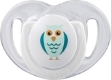 Силиконовая ортодонтическая пустышка Mamajoo Сова, 12+ мес., белый, 2 шт. (MMJ3084) - Pampik - 2
