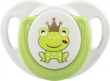 Силіконова ортодонтична пустушка Mamajoo Жабка, 6-12 міс., салатовий з білим (MMJ4012) - Pampik - 2