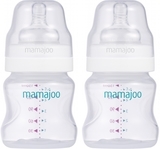 Бутылочка для кормления Mamajoo Silver S, 0+ мес., 150 мл, 2 шт. (MMJ1653) - Pampik