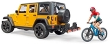 Джип Bruder Jeep Rubicon с фигуркой велосипедиста на спортивном байке (02543) - Pampik - 3