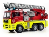 Пожежна машина Bruder MAN TGA, зі світло-звуковим модулем та шоломом, червоний (01760) - Pampik - 2