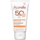 Сонцезахисний крем для обличчя Acorelle SPF 50 Абрикос з тонуючим ефектом, органічний, 50 мл - Pampik