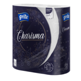 Паперові рушники Grite Charisma pure white, тришарові, 2 рулони