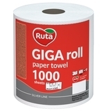 Паперові рушники Ruta Giga Roll, двошарові, 1 рулон, 1000 відривів - Pampik
