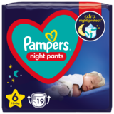 Подарунок. Підгузки-трусики нічні Pampers Night Pants 6 (15 кг), 19 шт.