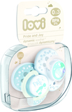 Силиконовая динамическая пустышка Lovi Praud & Joy, 0-3 мес., 2 шт. (22/844boy) - Pampik