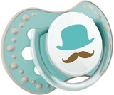 Пустушка силіконова динамічна Lovi Retro baby, 0-3 міс., 2 шт., блакитний (22/803boy) - Pampik - 4