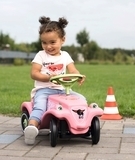 Машинка-толокар Big Цветок, с защитными насадками, розовый (56110) - Pampik - 14