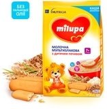 Молочна каша Milupa швидкорозчинна мультизлакова з дитячим печивом, 210 г - Pampik - 2