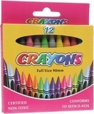 Мелки восковые "Crayons", 12 цветов Shantou - Pampik