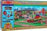 Деревянная железная дорога, 130 элементов Melissa&Doug - Pampik