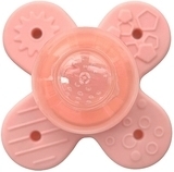 Ниблер силиконовый "Nibi Teether 2in1", розовый Kinderenok - Pampik - 4