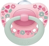 Пустышка Signature, силикон р.2, розовые цветочки NUK - Pampik