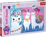 Пазл "Веселые ламы", 100 элементов Trefl - Pampik