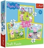 Пазл 3 в 1 "Веселый день Свинки Пеппы / Peppa Pig" Trefl - Pampik