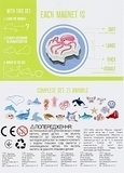 Набор реалистичных магнитов "Морские животные", 21 шт Magdum - Pampik - 2