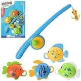 Игровой набор "Рыбалка", удочка и 4 рыбки Shantou - Pampik