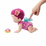 Інтерактивний пупс My Garden Baby Giggle & Crawl Baby Butterfly Doll, рожевий - Pampik - 2