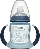 Бутылочка пластиковая First Choice 150 мл, соска из силикона, мишка NUK - Pampik