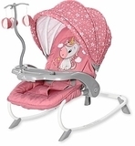 Шезлонг-качалка Dream Time, rose velvet unicorn Bertoni/Lorelli - Pampik