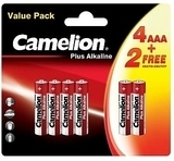 Батарейка Digi Alkaline AAA LR03, 6 шт. Camelion - Pampik