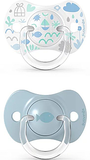 Пустышка с физиологической соской (набор 2 шт.), "Memories: Истории малышей", 0-6 месяцев, голубая Suavinex, набор 2 шт. - Pampik