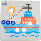 Мозаика-шестеренка, 9 деталей, 12 картинок Країна іграшок - Pampik - 5