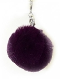 Брелок с пушком "Maroon Fluffy" Yes - Pampik