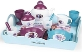 Сервірувальний візочок Smoby Frozen 2 з підносом та чайним сервізом, 17 елементів (310517) - Pampik - 2