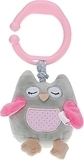 Детская игрушка с вибрацией "Сова София" 21х10 см, серая с розовым BabyOno - Pampik