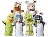 Большой кукольный театр "Домашние животные", 6 кукол Melissa&Doug - Pampik