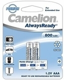 Аккумулятор R03-2BL AlwaysReady 800 mAh Ni-MH, 2 шт. Camelion - Pampik