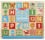 Набір дерев'яних блоків-кубів Melissa&Doug Цифри/букви (MD2253) - Pampik - 3