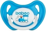 Пустышка латексная Baboo Transport, с рождения, синяя (90416) - Pampik