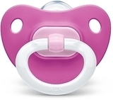 Пустышка силиконовая Fashion, р.1, ярко-розовая NUK - Pampik