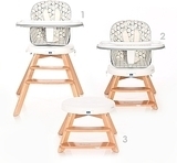 Стульчик для кормления 3в1 "Napoli", Grey Hexagons Bertoni/Lorelli - Pampik - 3