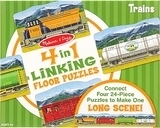 Напольный пазл 4в1 "Поезд" Melissa&Doug - Pampik