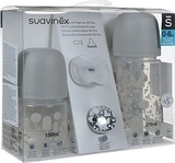 Набор для кормления "Fox: Лисьи истории" 0-6 мес, 4 предмета, серый Suavinex - Pampik