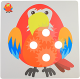 Мозаика-шестеренка, 9 деталей, 12 картинок Країна іграшок - Pampik - 6