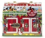 Домик-сарай с задвижками и животными, MD2564 Melissa&Doug - Pampik