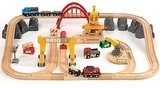 Детская железная дорога с мостовым краном Deluxe, 54 элемента Brio - Pampik - 2