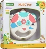 Музыкальная игрушка "Бубен", белая Baby Team - Pampik - 3