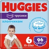 Підгузки-трусики для хлопчиків Huggies Pant 6 (15-25 кг) M-Pack +, 96 шт. - Pampik