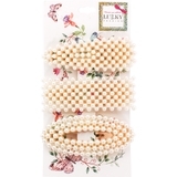 Заколки для волосся Lukky, молочний, 3 шт. (T19585) - Pampik