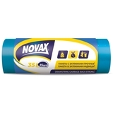 Пакети для сміття із затягуванням Novax Plus 35 л, 15 шт. - Pampik