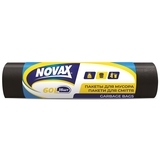 Пакети для сміття Novax 60 л, 15 шт. - Pampik